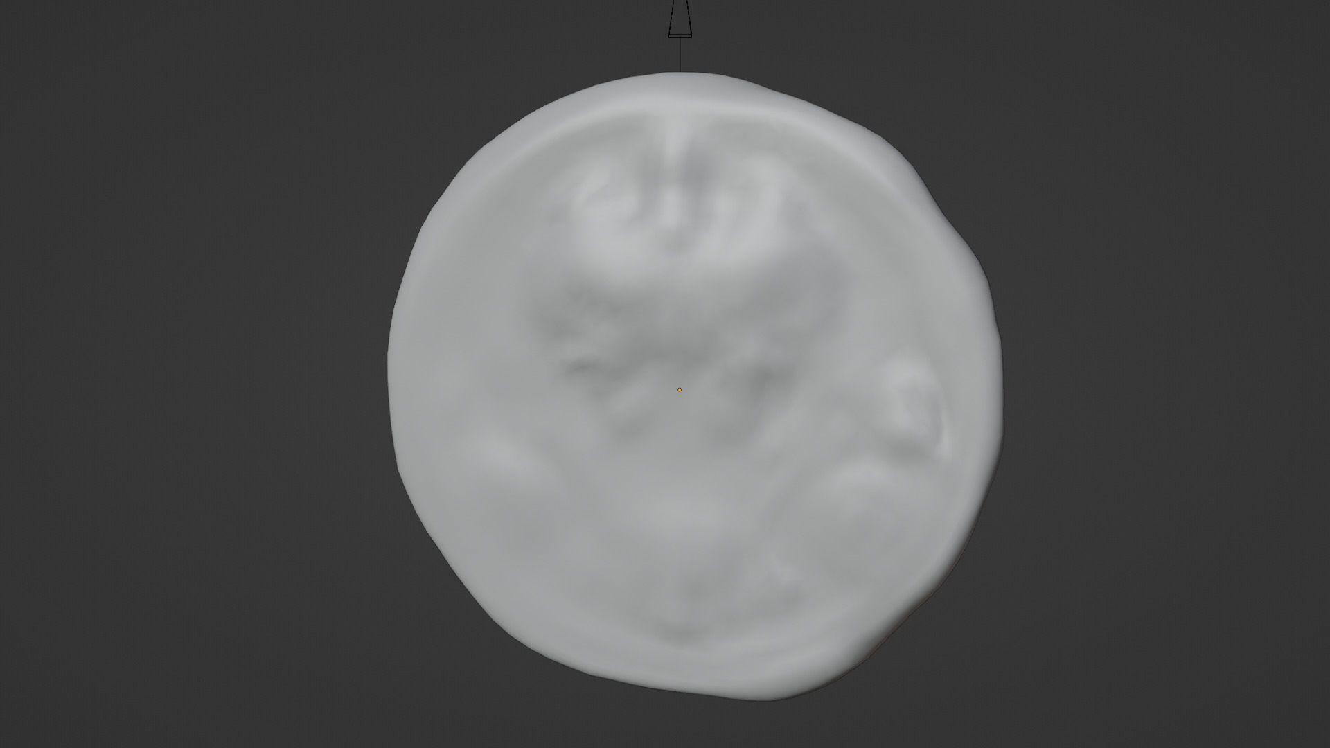 devil  vintage coin Low-poly 3D model_4