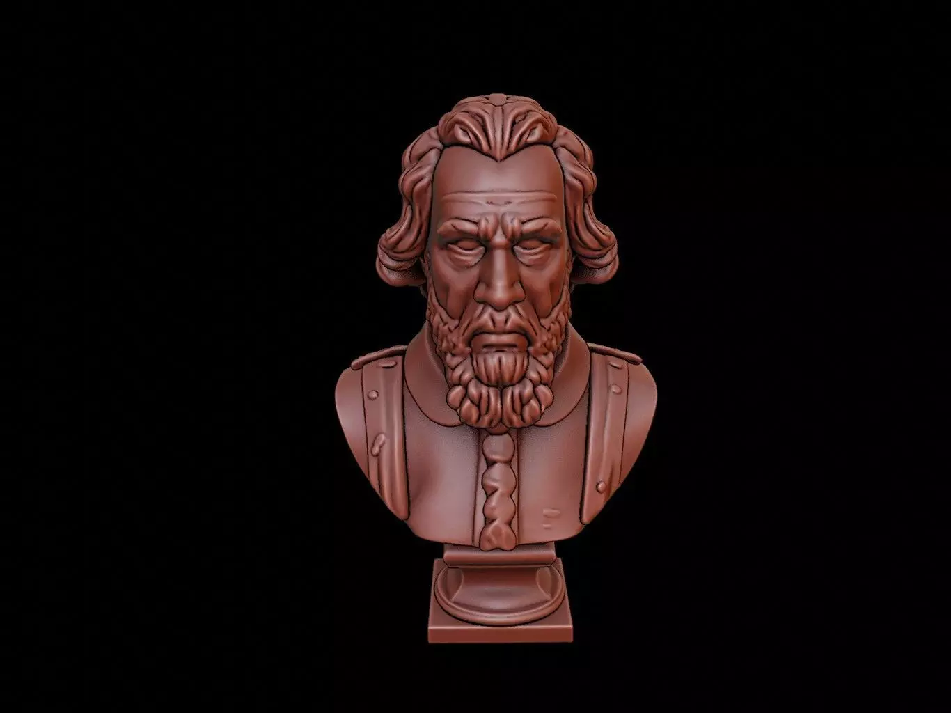 Oliver Cromwell Bust 3D print model_0