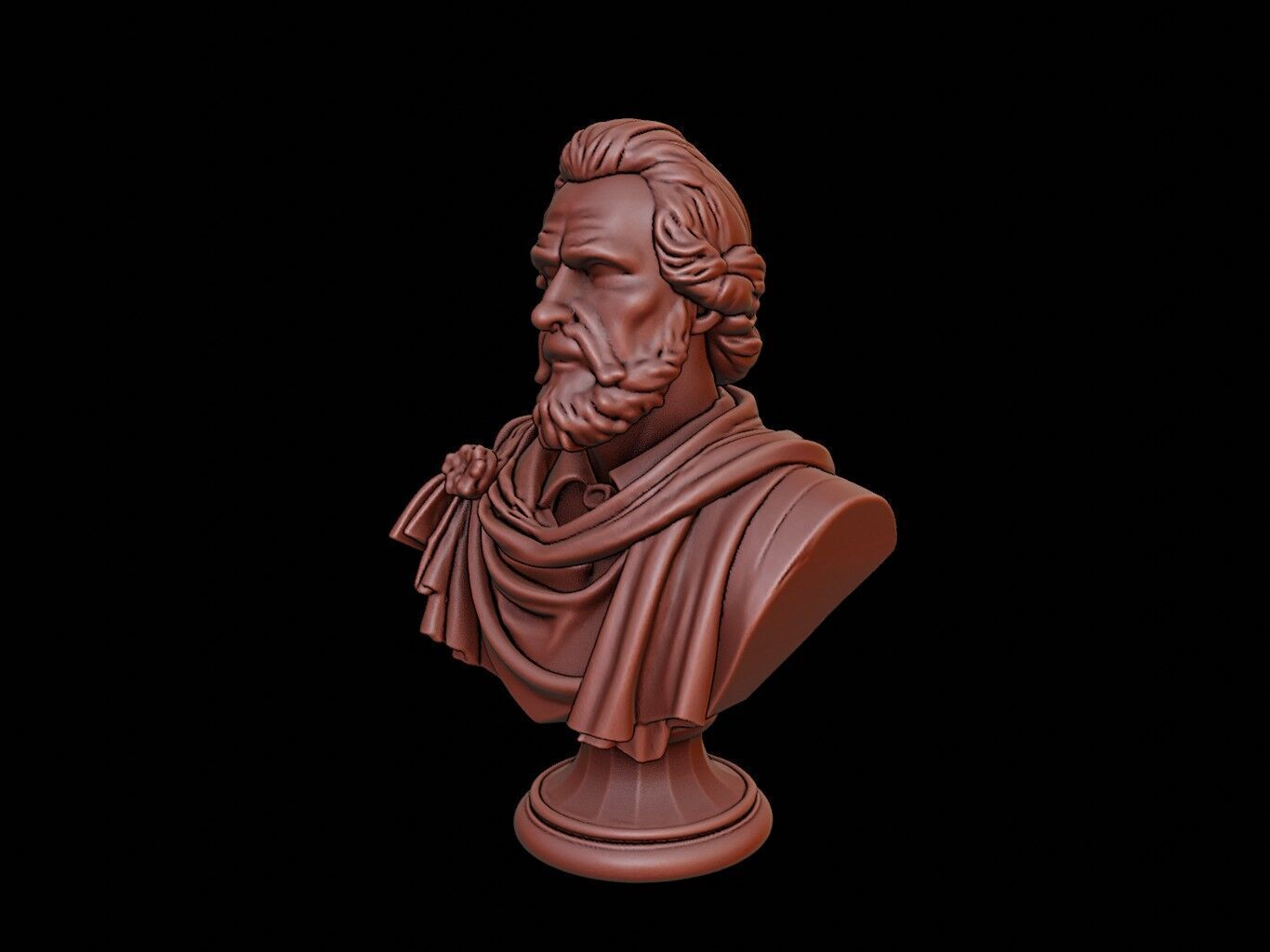 Peter the Great Bust 3D print model_2