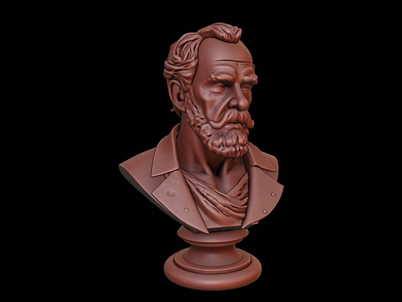 Pompey Magnus Bust 3D print model_1