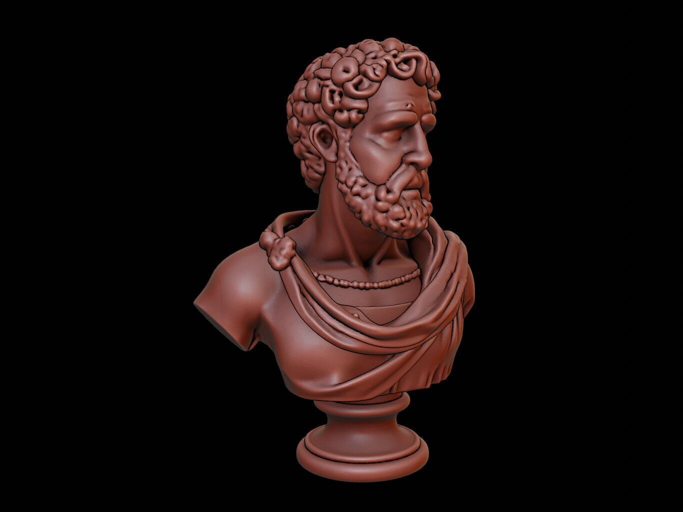 Ptolemy I Soter Bust 3D print model_1