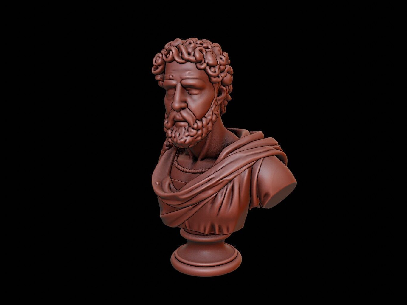 Ptolemy I Soter Bust 3D print model_2