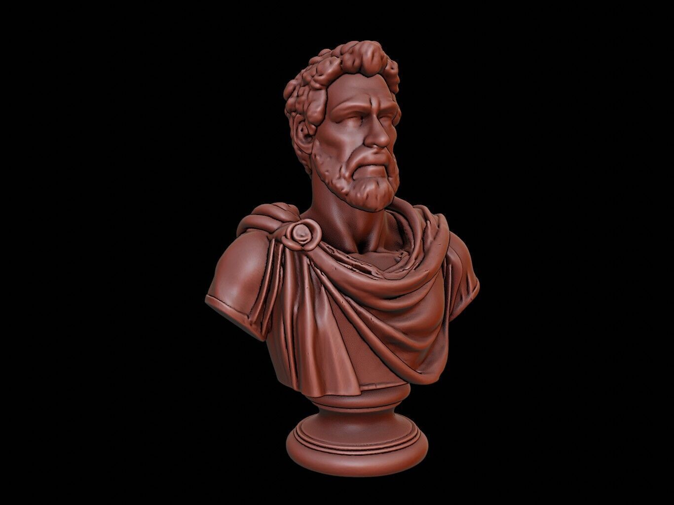 Pyrrhus of Epirus Bust 3D print model_1