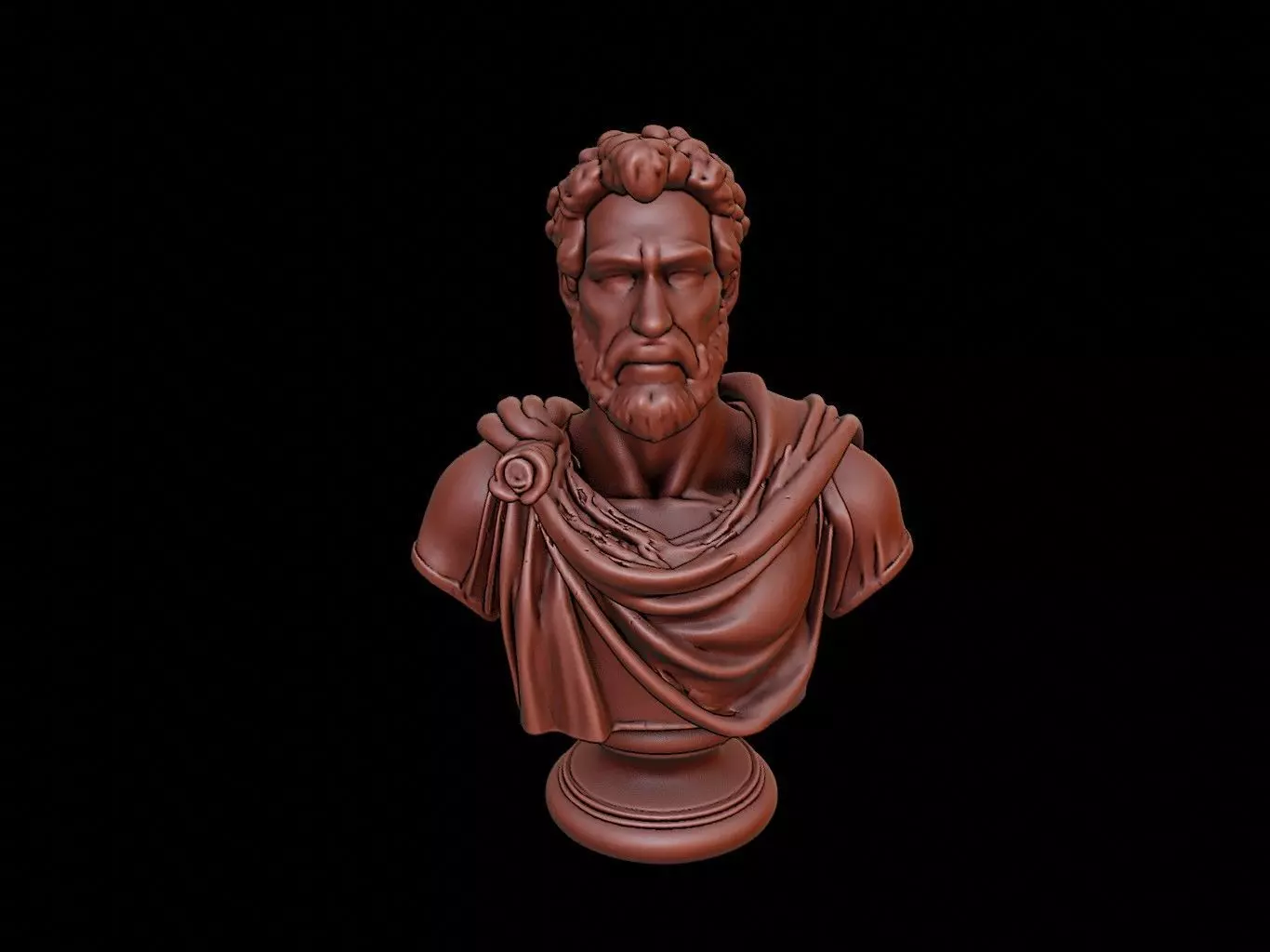 Pyrrhus of Epirus Bust 3D print model_0