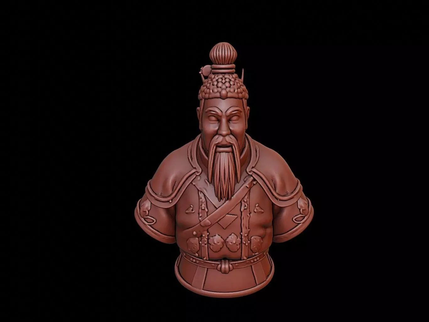 Qin Shi Huang Bust 3D print model_0