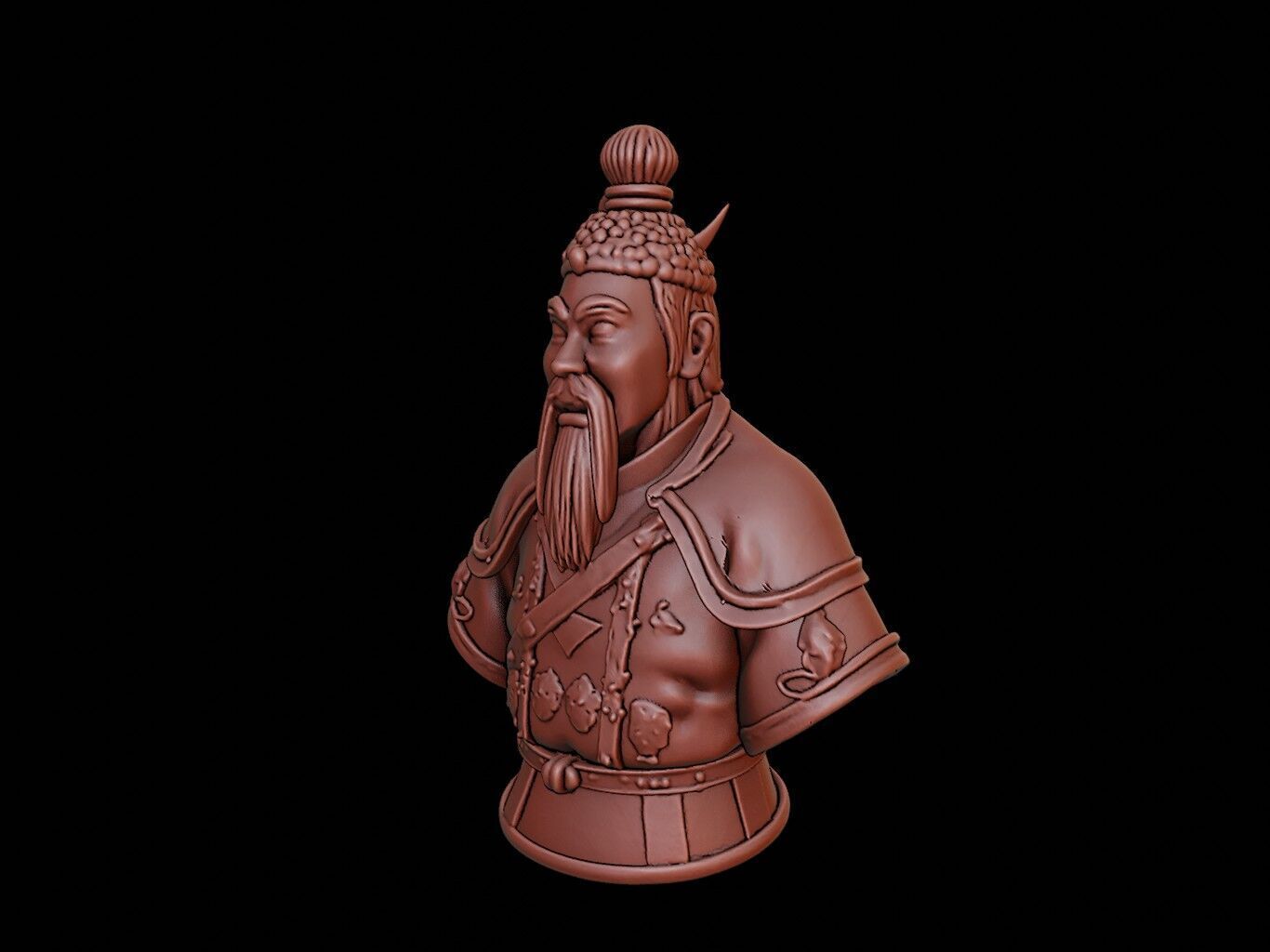 Qin Shi Huang Bust 3D print model_2