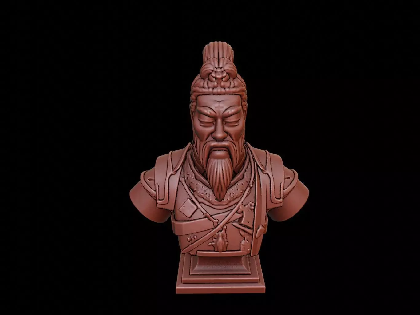 Qin Shi Huang Bust 3D print model_0