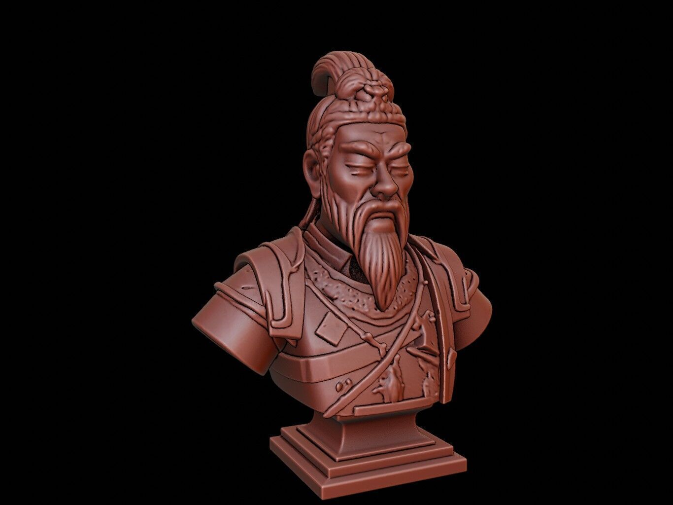 Qin Shi Huang Bust 3D print model_1