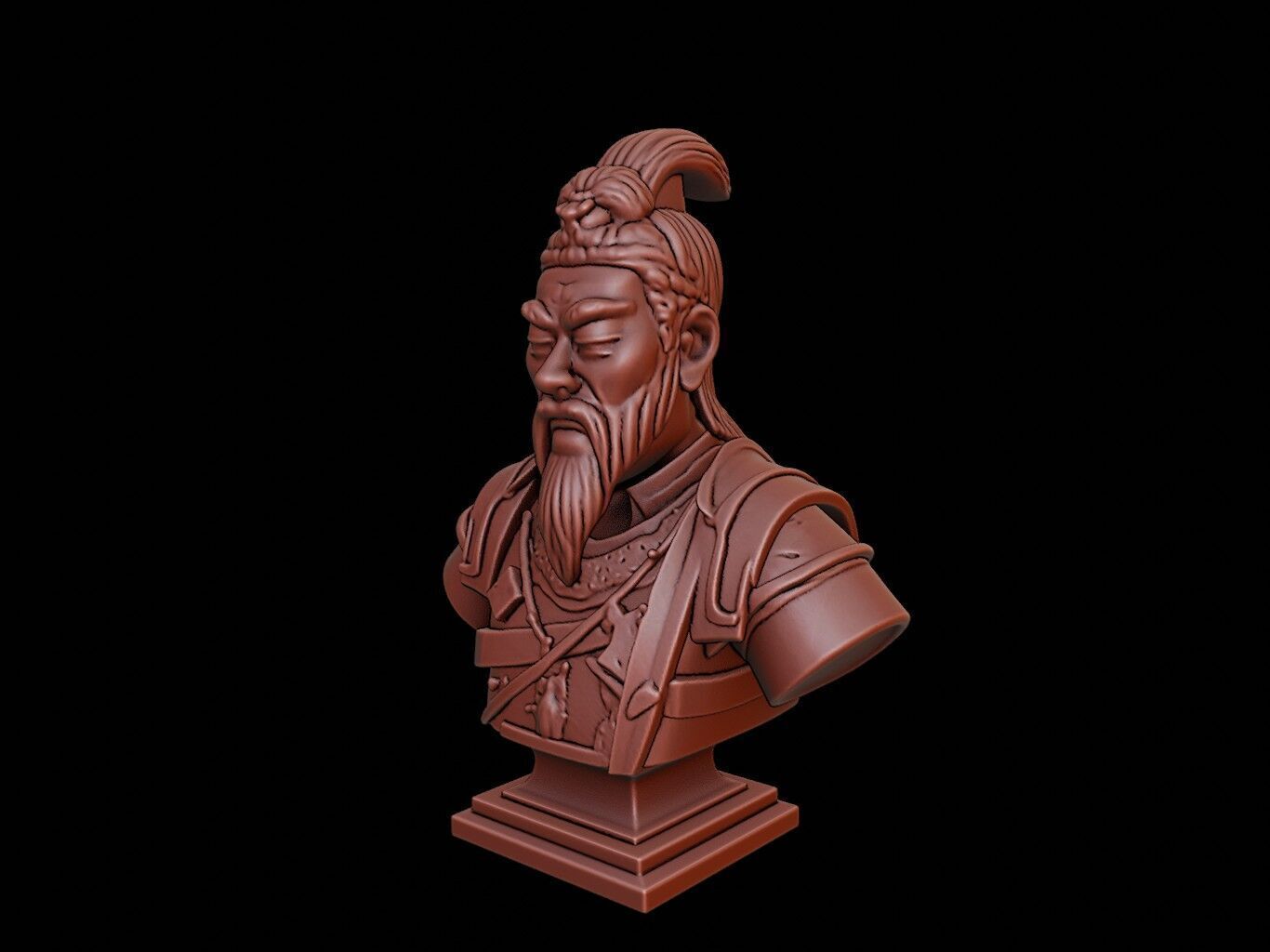 Qin Shi Huang Bust 3D print model_2