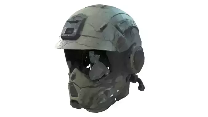 damaged helmet