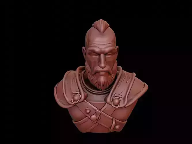 Ragnar Lodbrok Bust 3D print model