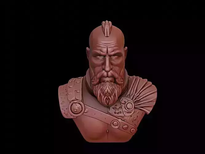 Ragnar Lodbrok Bust 3D print model