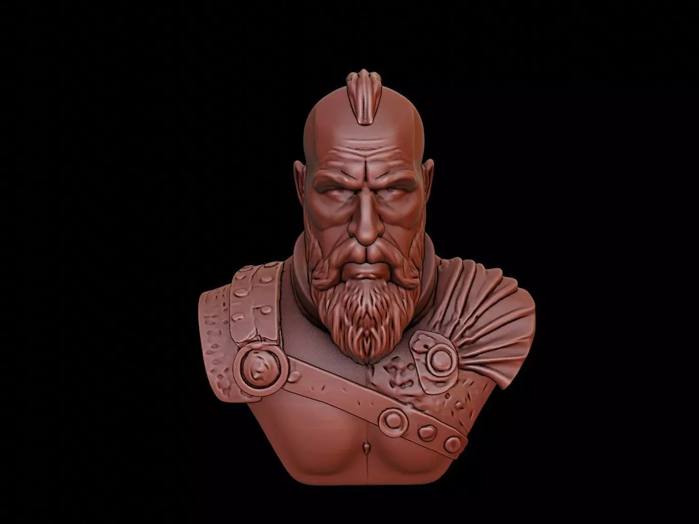 Ragnar Lodbrok Bust 3D print model_0