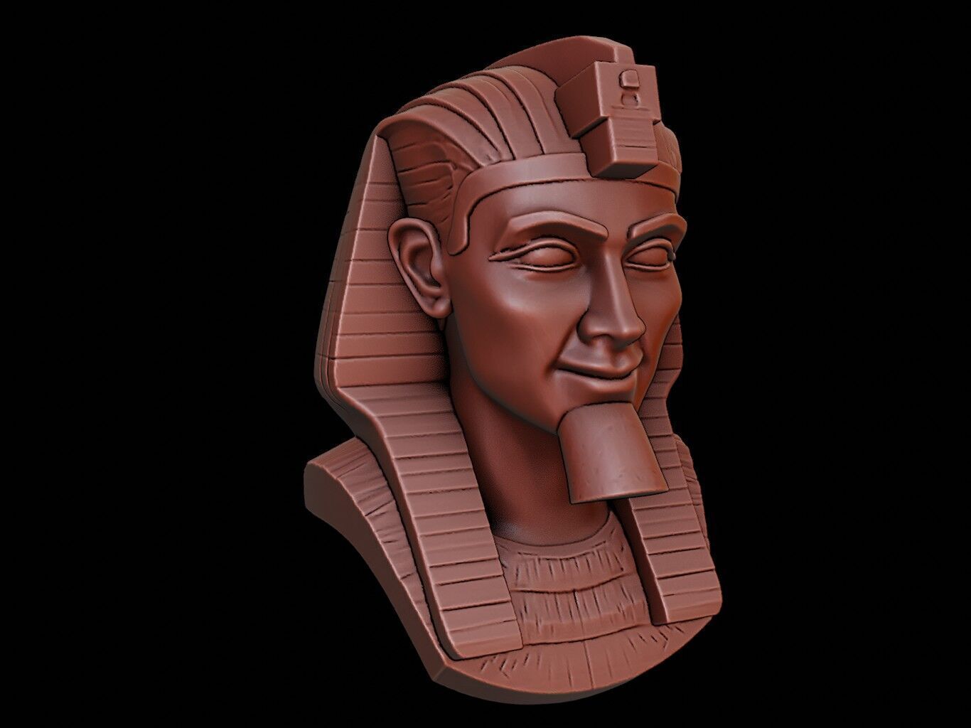 Ramses II Bust 3D print model_1