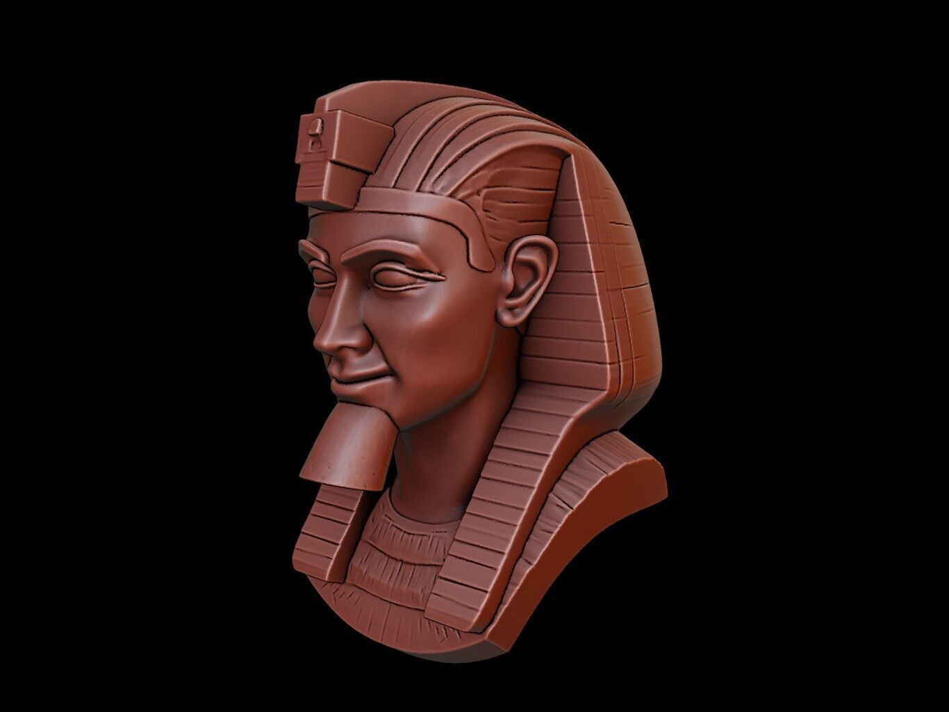 Ramses II Bust 3D print model_2