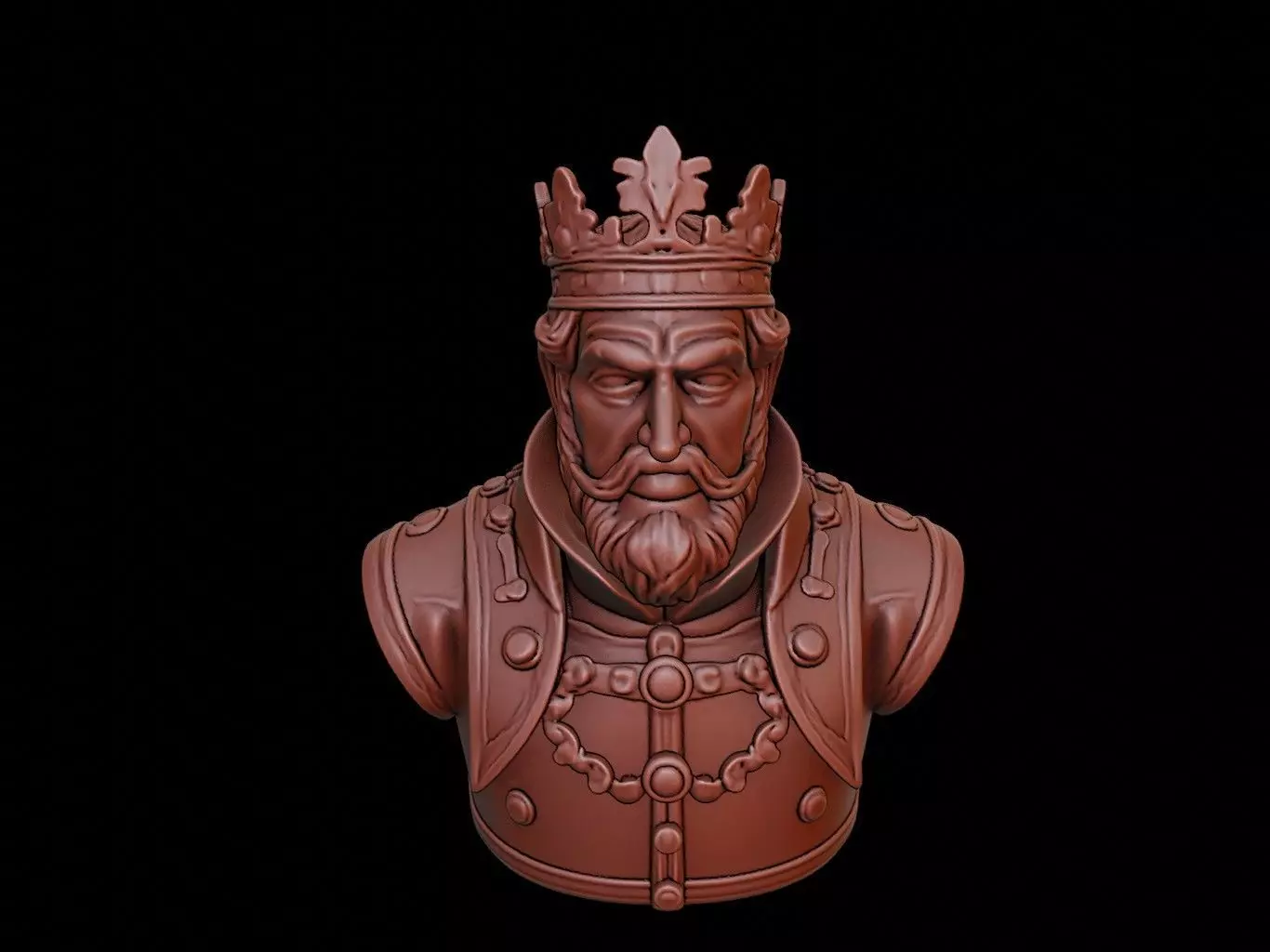 Richard III Bust 3D print model_0