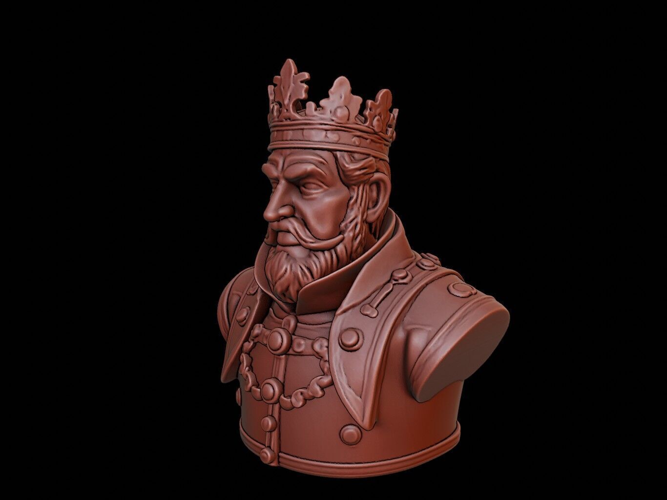 Richard III Bust 3D print model_2