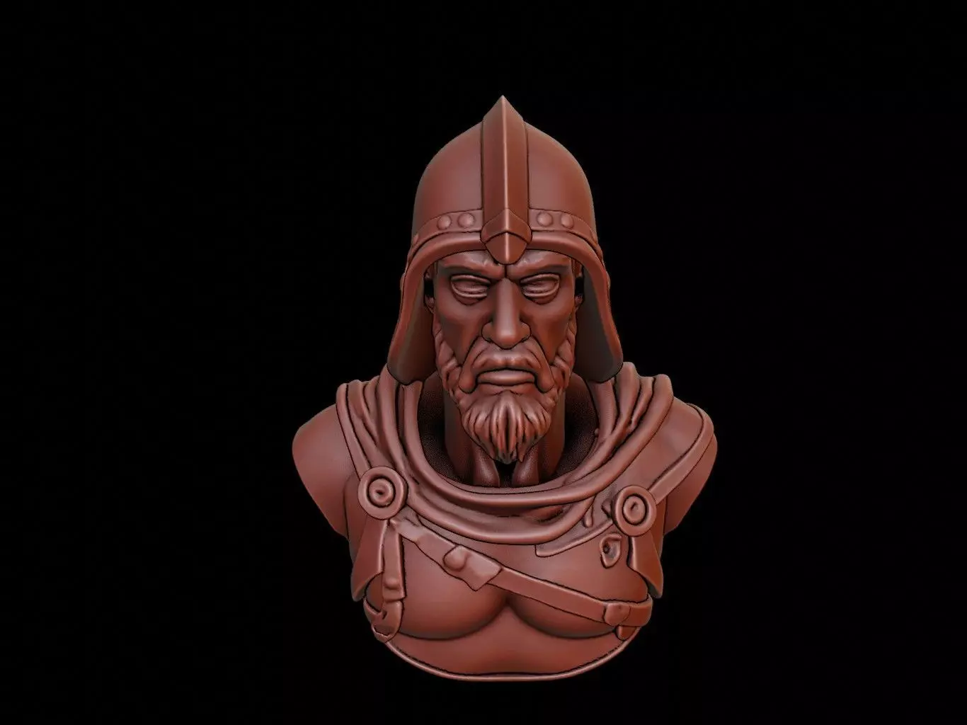 Saladin Bust 3D print model_0