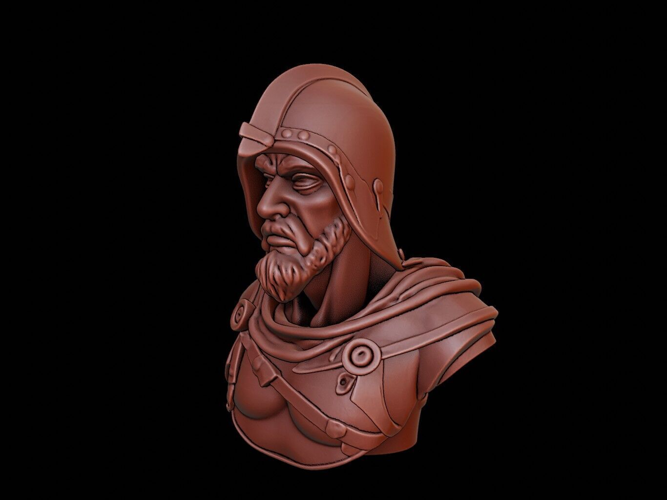 Saladin Bust 3D print model_2