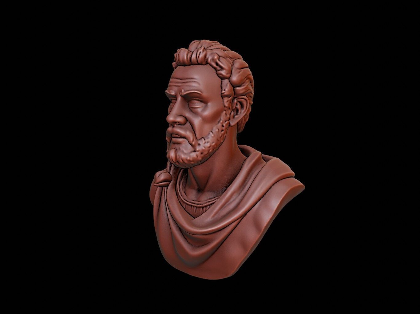 Scipio Africanus Bust 3D print model_2