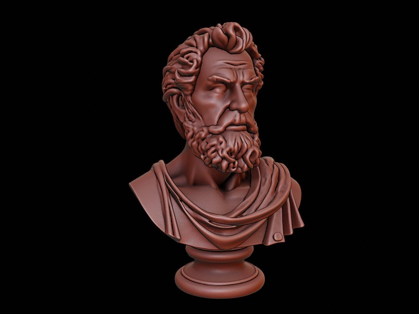 Septimius Severus Bust 3D print model_1