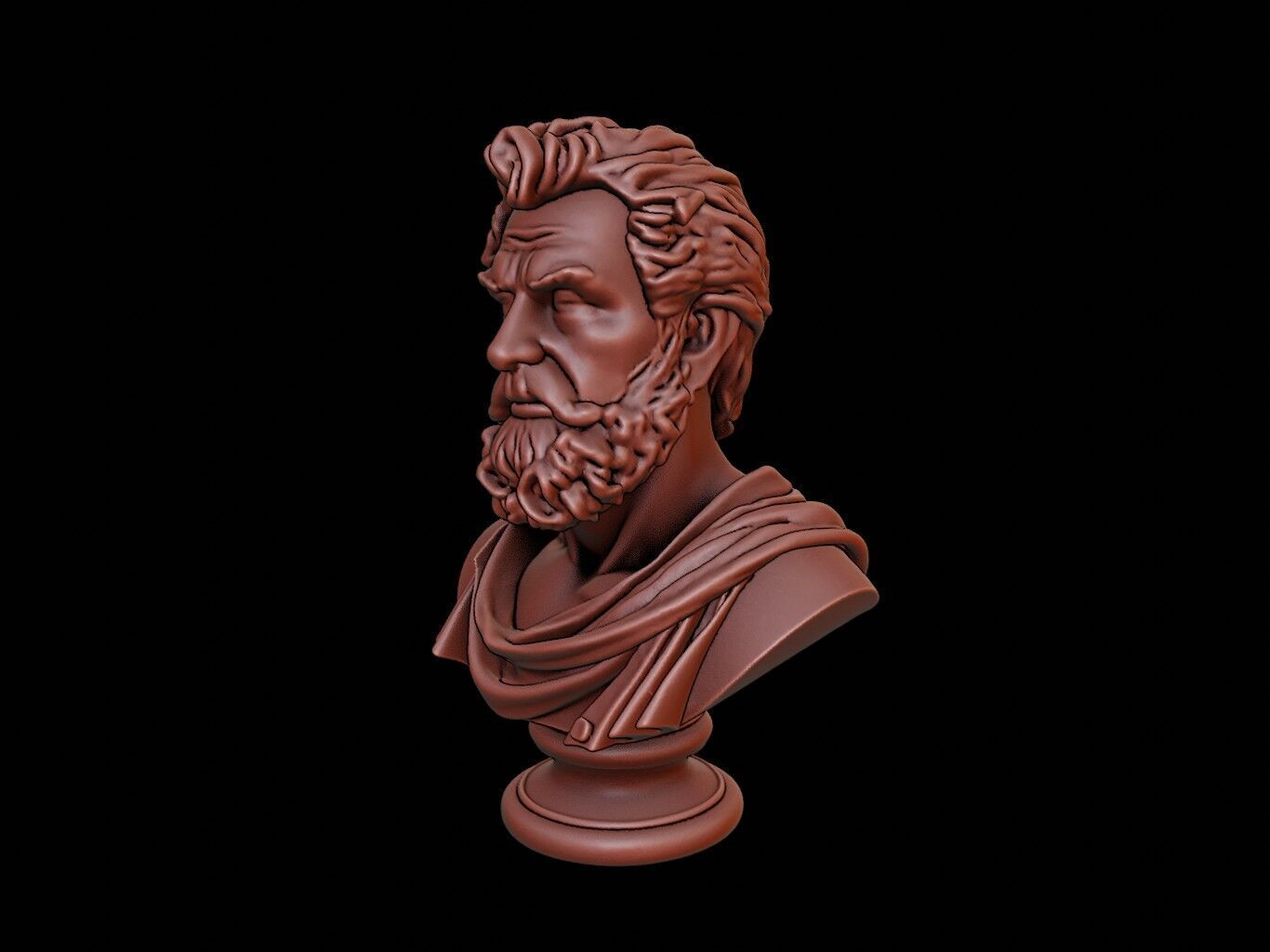 Septimius Severus Bust 3D print model_2
