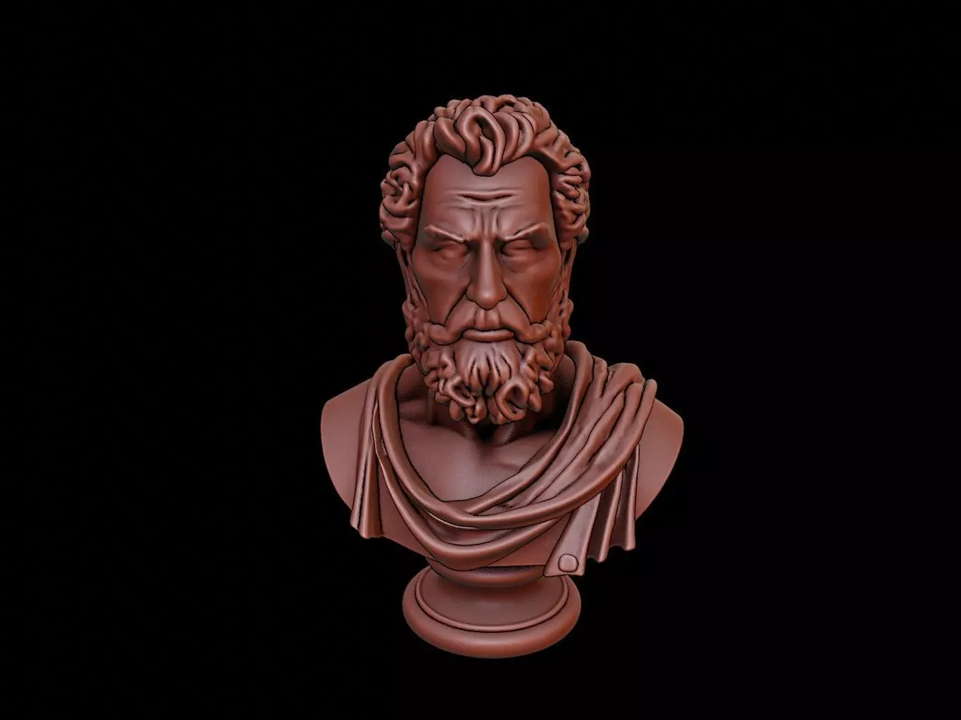 Septimius Severus Bust 3D print model_0