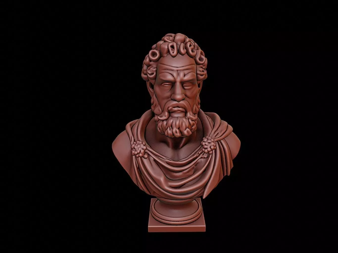 Septimius Severus Bust 3D print model_0