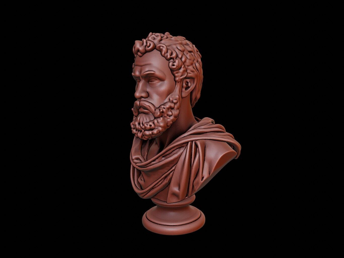 Septimius Severus Bust 3D print model_2