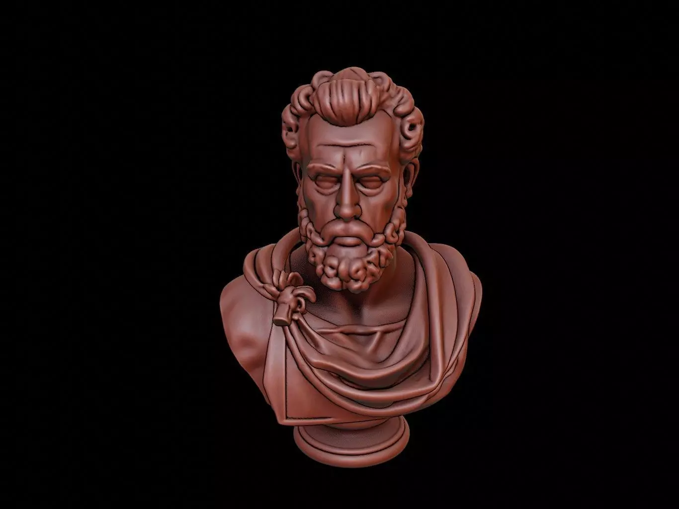 Septimius Severus Bust 3D print model_0