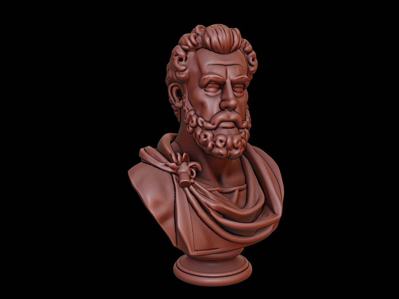 Septimius Severus Bust 3D print model_1