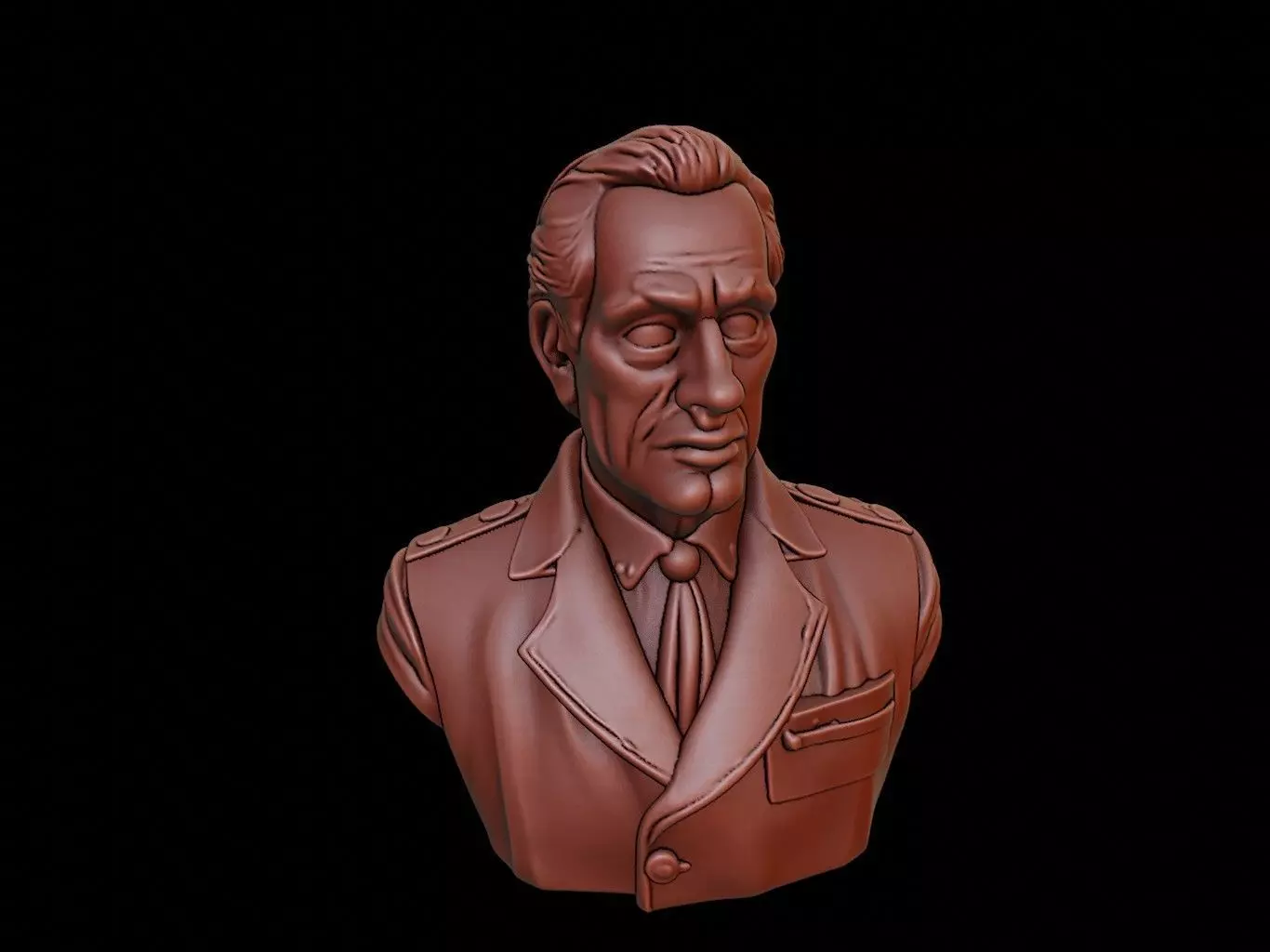 Simon Bolivar Bust 3D print model