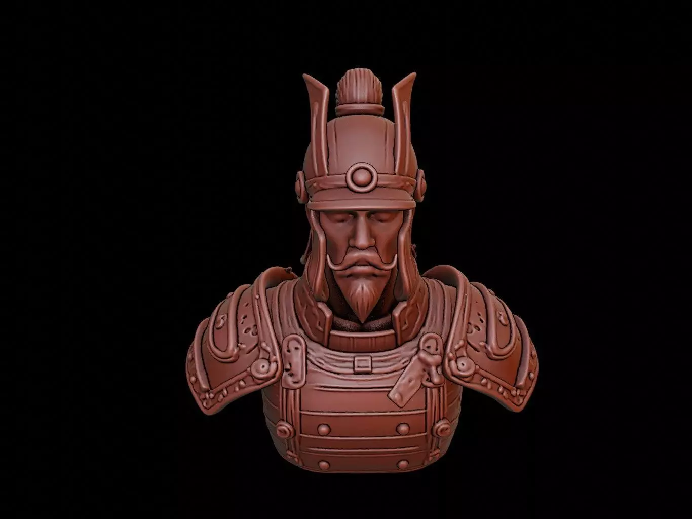Subutai Bust 3D print model_0