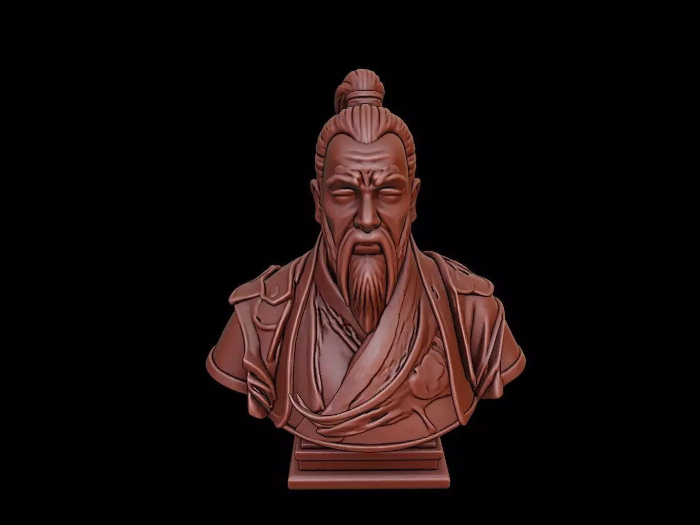 Sun Tzu Bust 3D print model_0