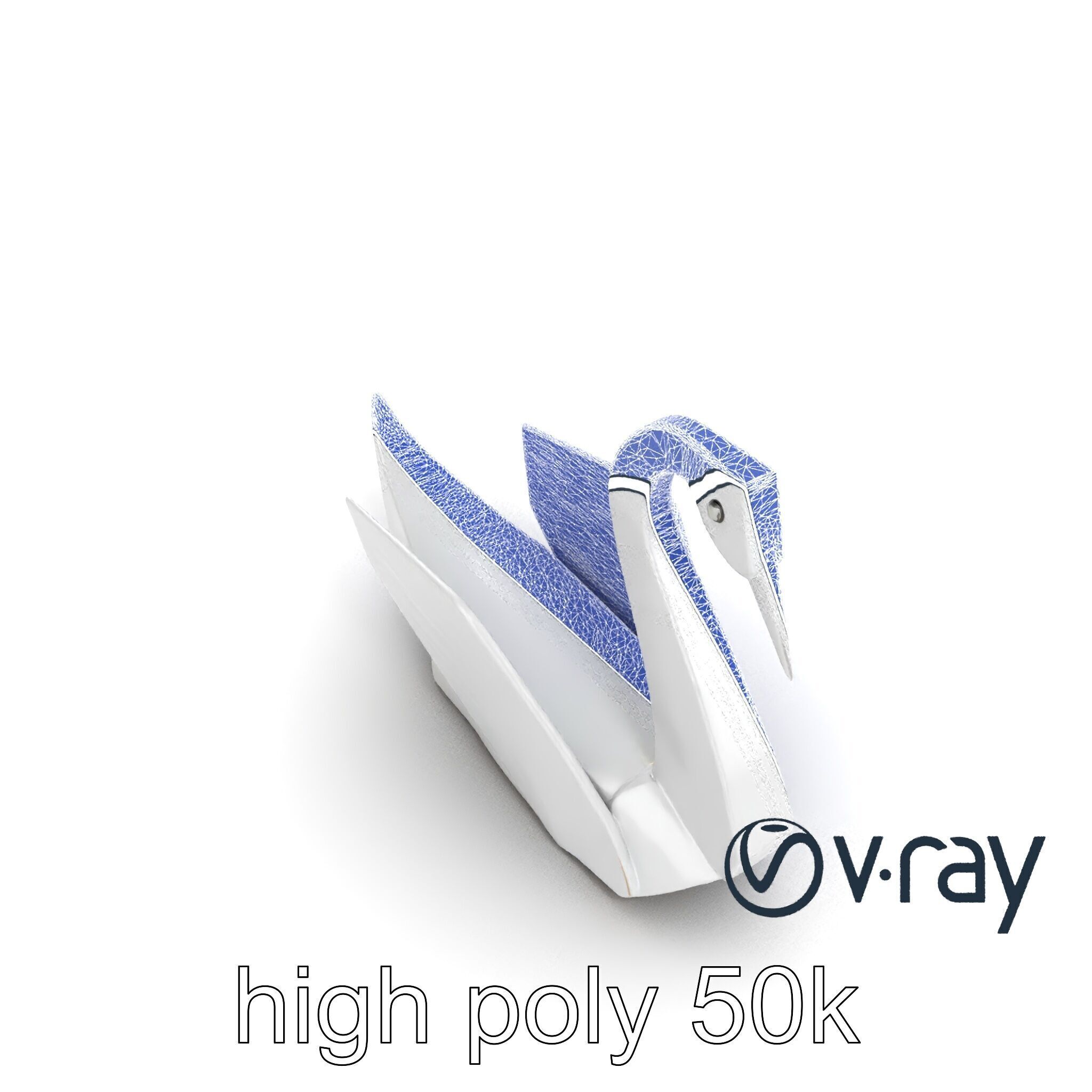 Origami Swan Elegant Design model pack Low-poly 3D model_26