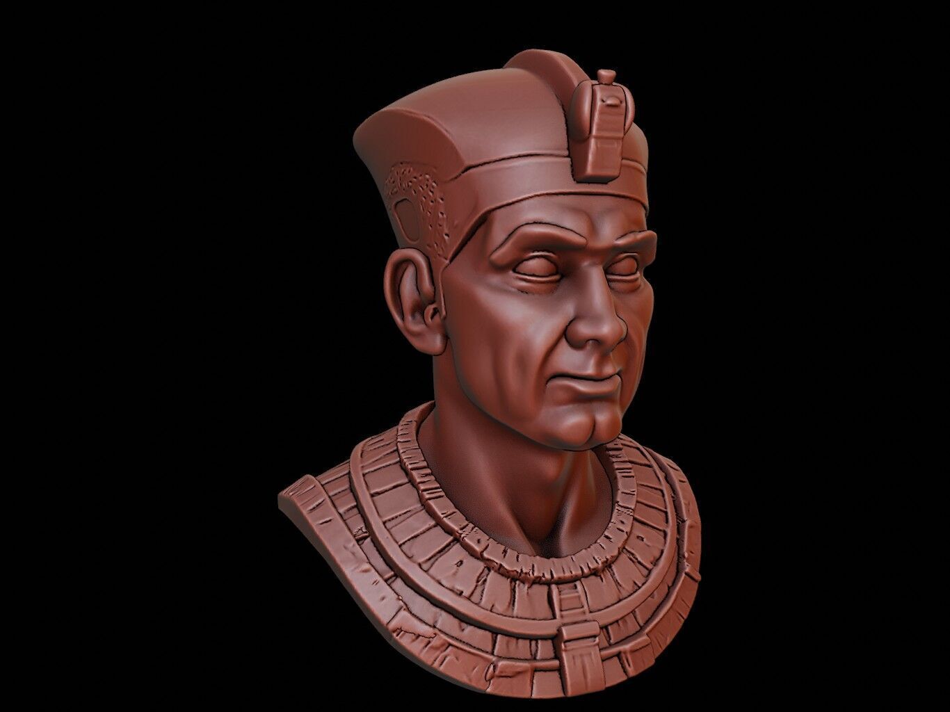 Thutmose III Bust 3D print model_1