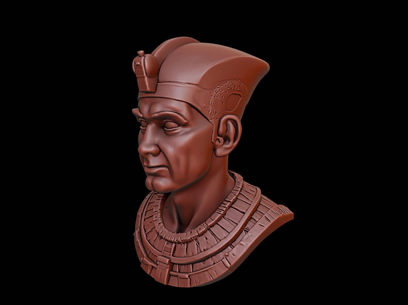 Thutmose III Bust 3D print model_2