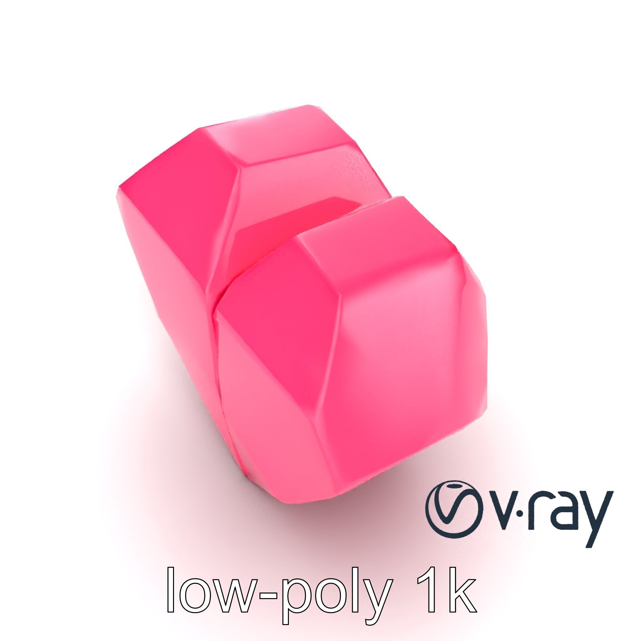 Origami Heart Model Pack with Smooth Folded Design Low-poly 3D model_8