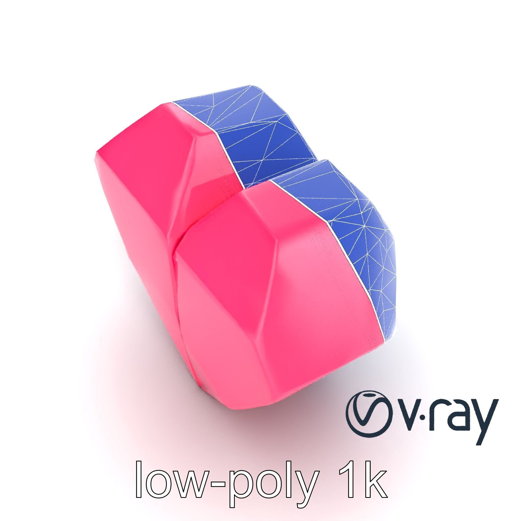 Origami Heart Model Pack with Smooth Folded Design Low-poly 3D model_18