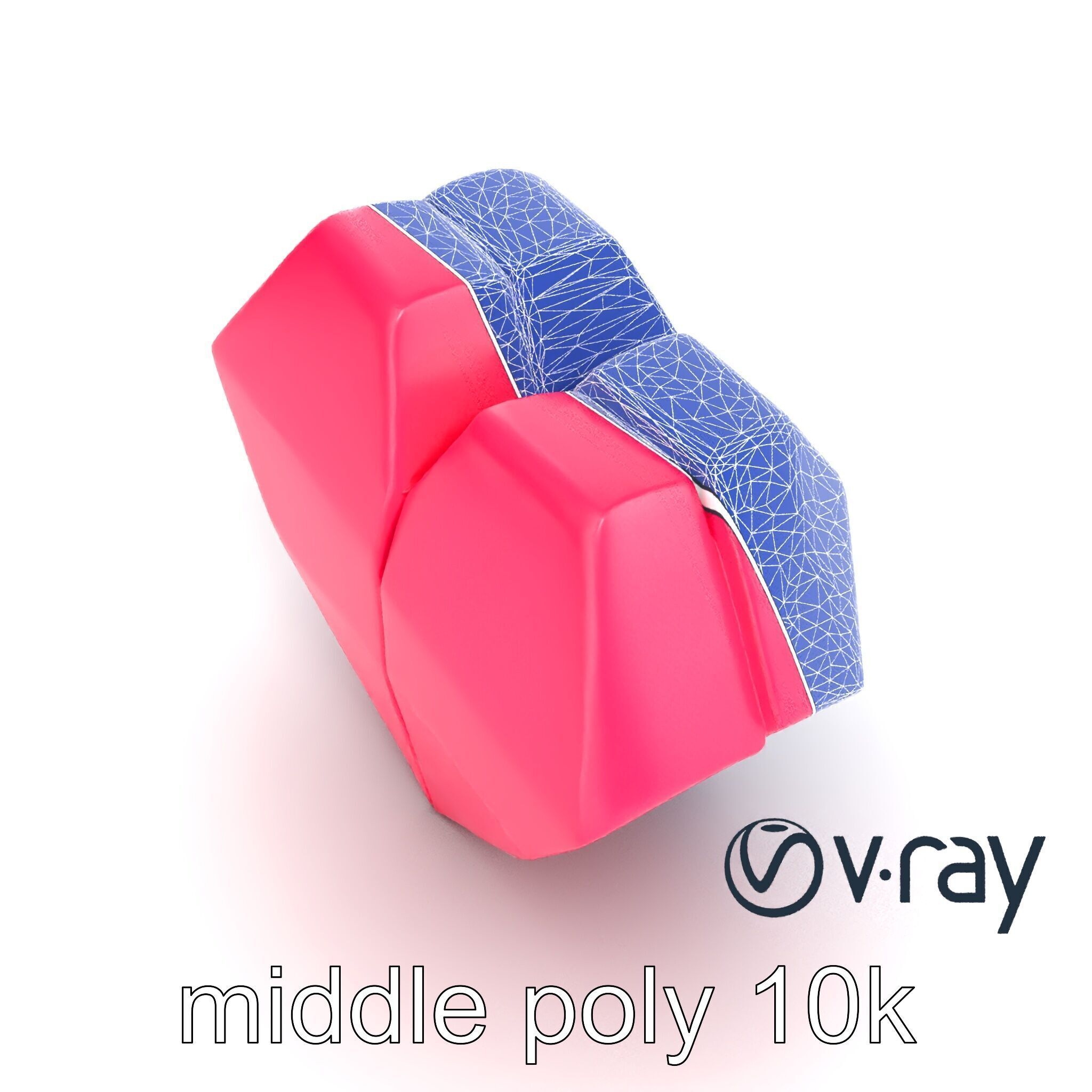 Origami Heart Model Pack with Smooth Folded Design Low-poly 3D model_31