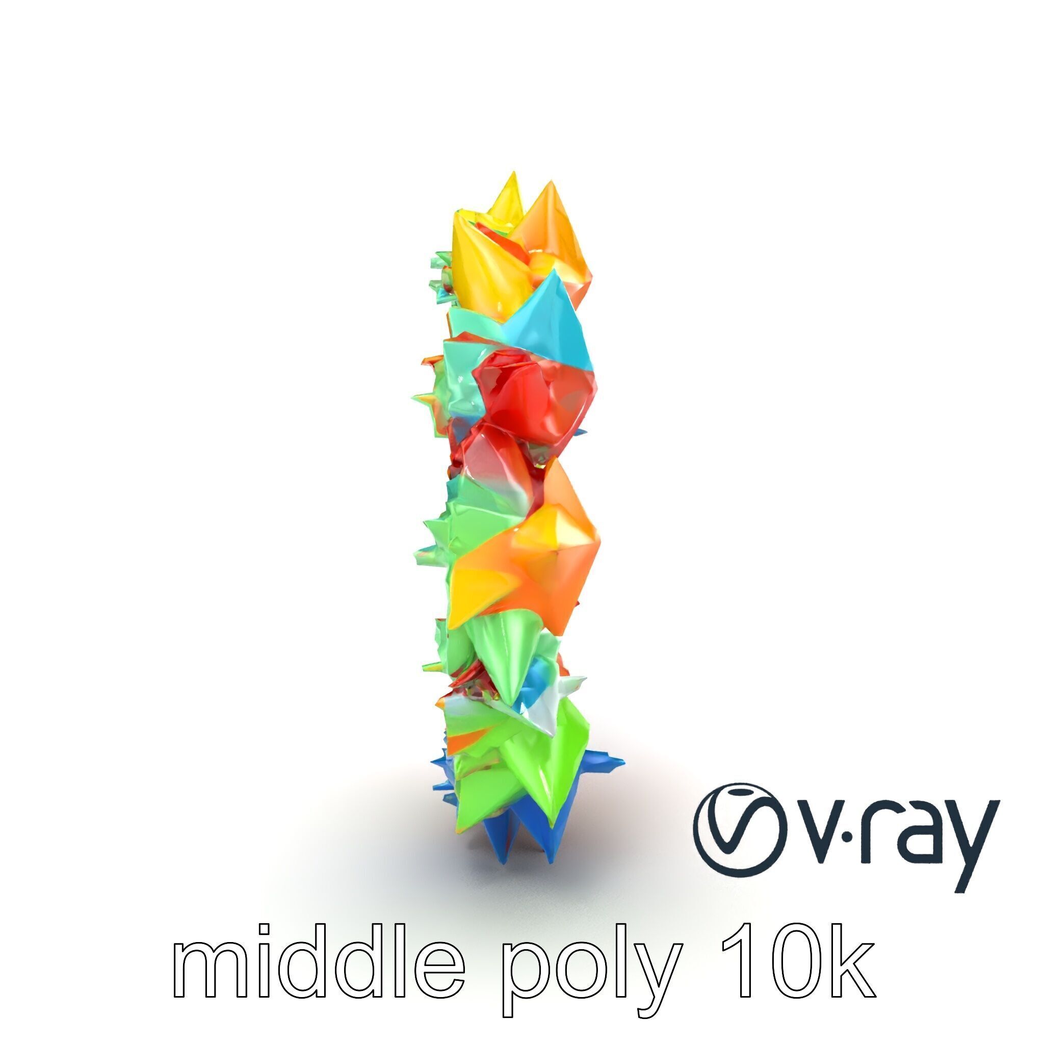 Festive Origami Crane Wreath Model Pack Low-poly 3D model_12