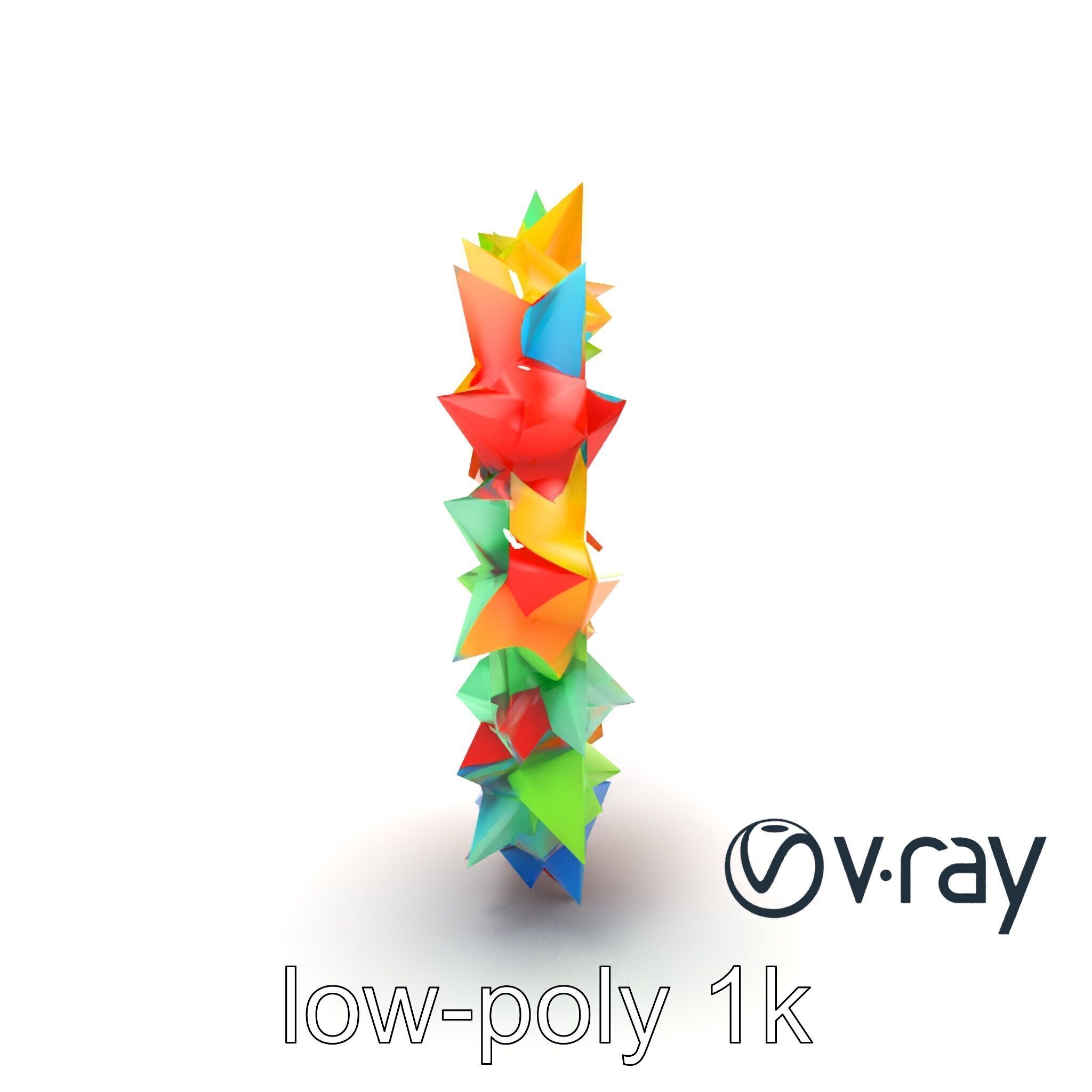 Festive Origami Crane Wreath Model Pack Low-poly 3D model_20