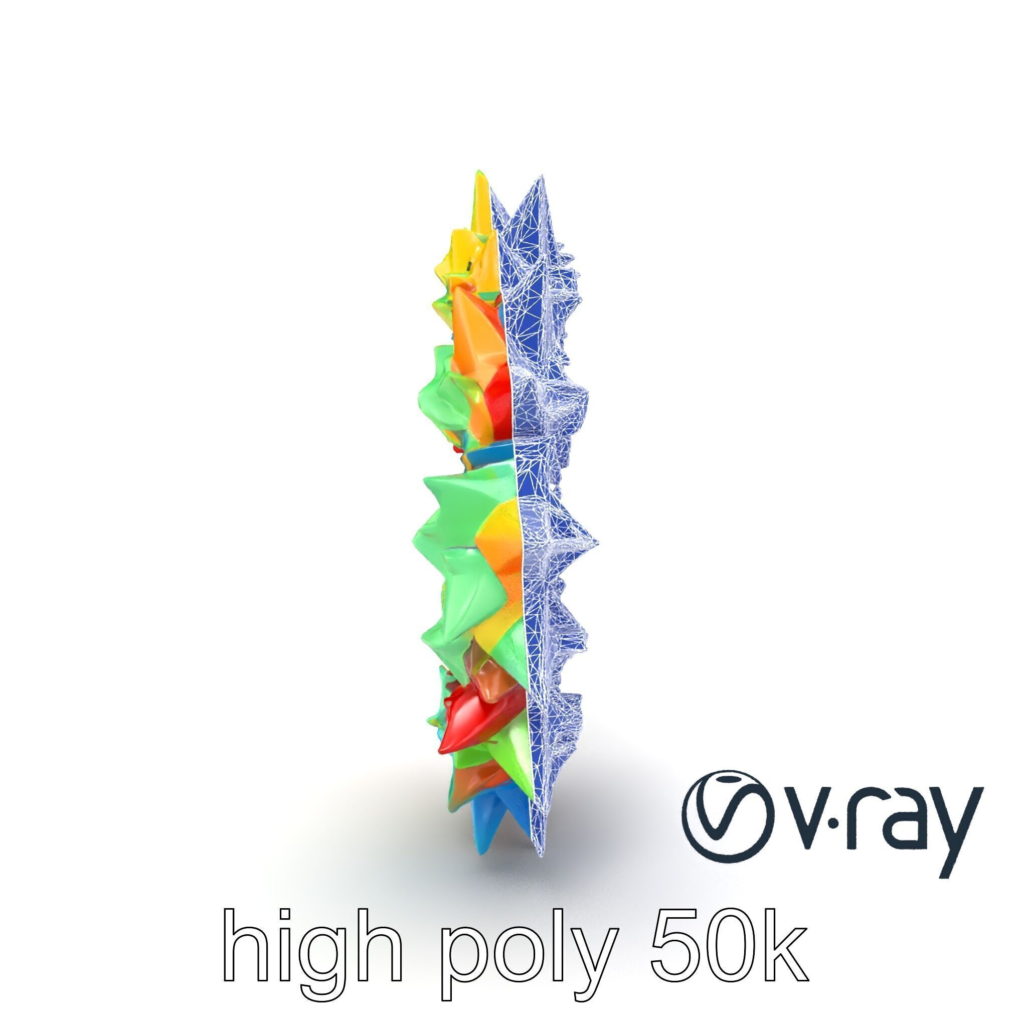 Festive Origami Crane Wreath Model Pack Low-poly 3D model_15