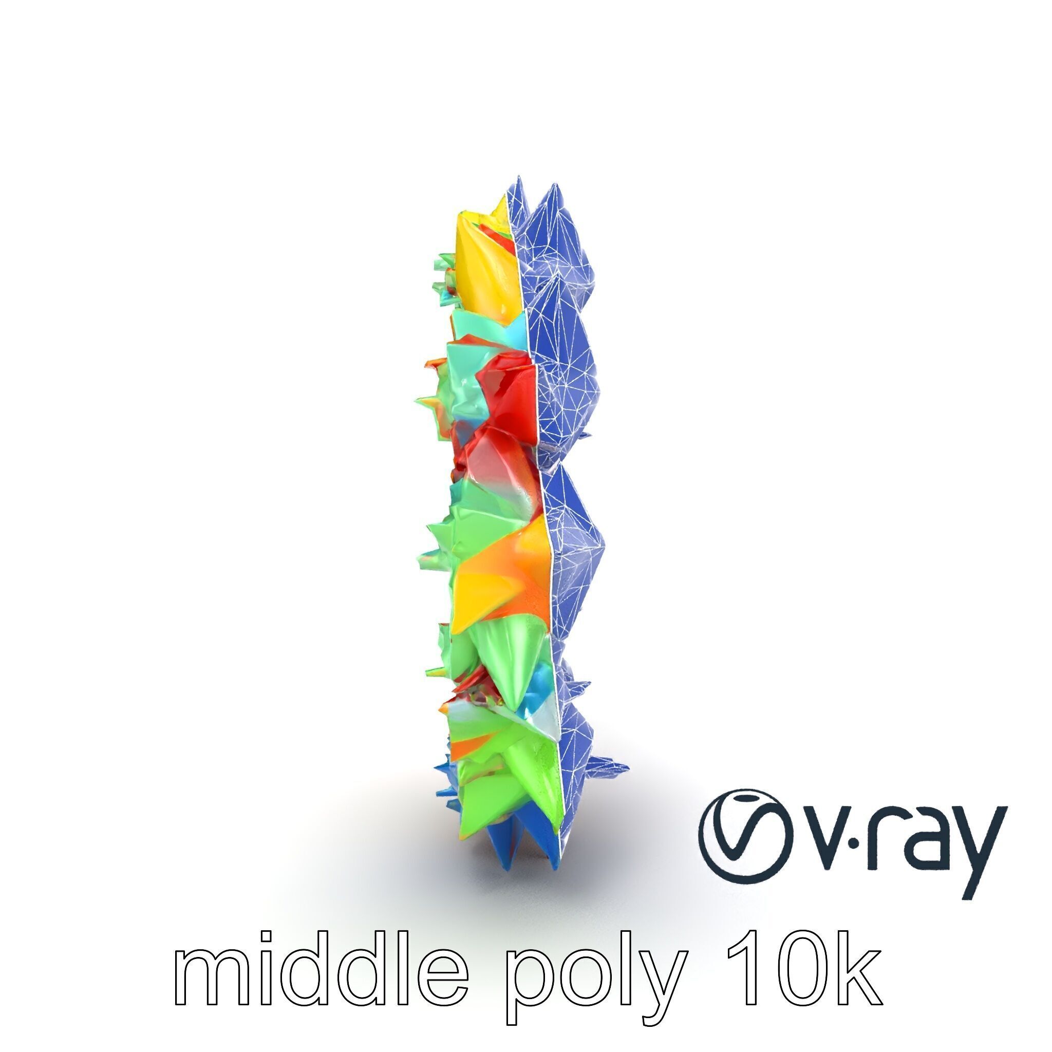 Festive Origami Crane Wreath Model Pack Low-poly 3D model_16