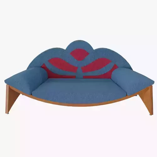 Fantasy Sofa Low-poly 3D model