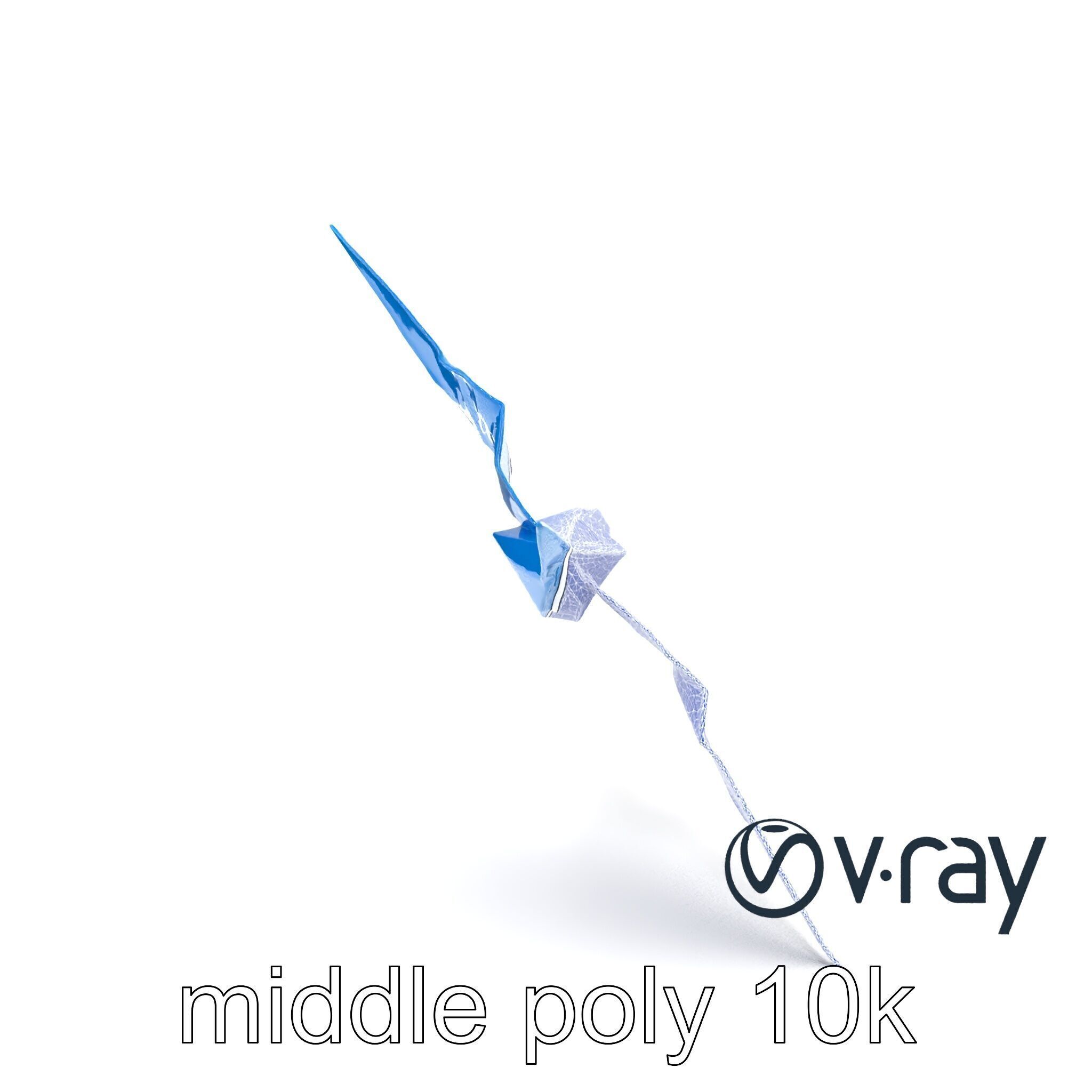 Artistic Origami Swallow 3D model pack Low-poly 3D model_12