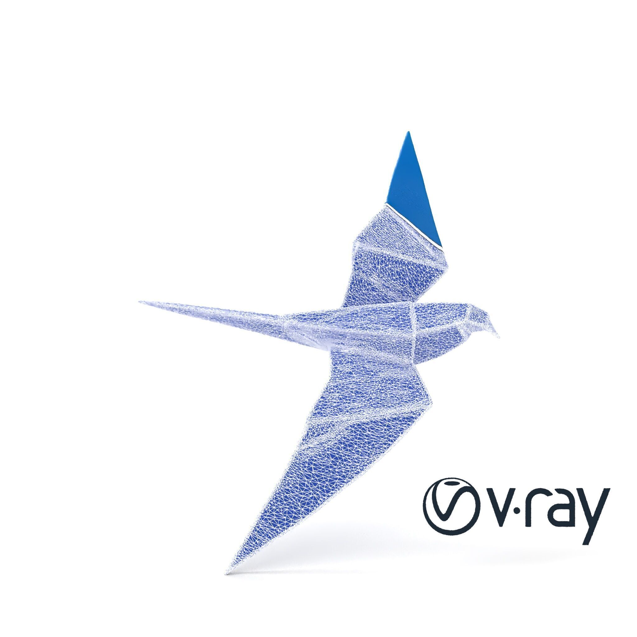 Artistic Origami Swallow 3D model pack Low-poly 3D model_26