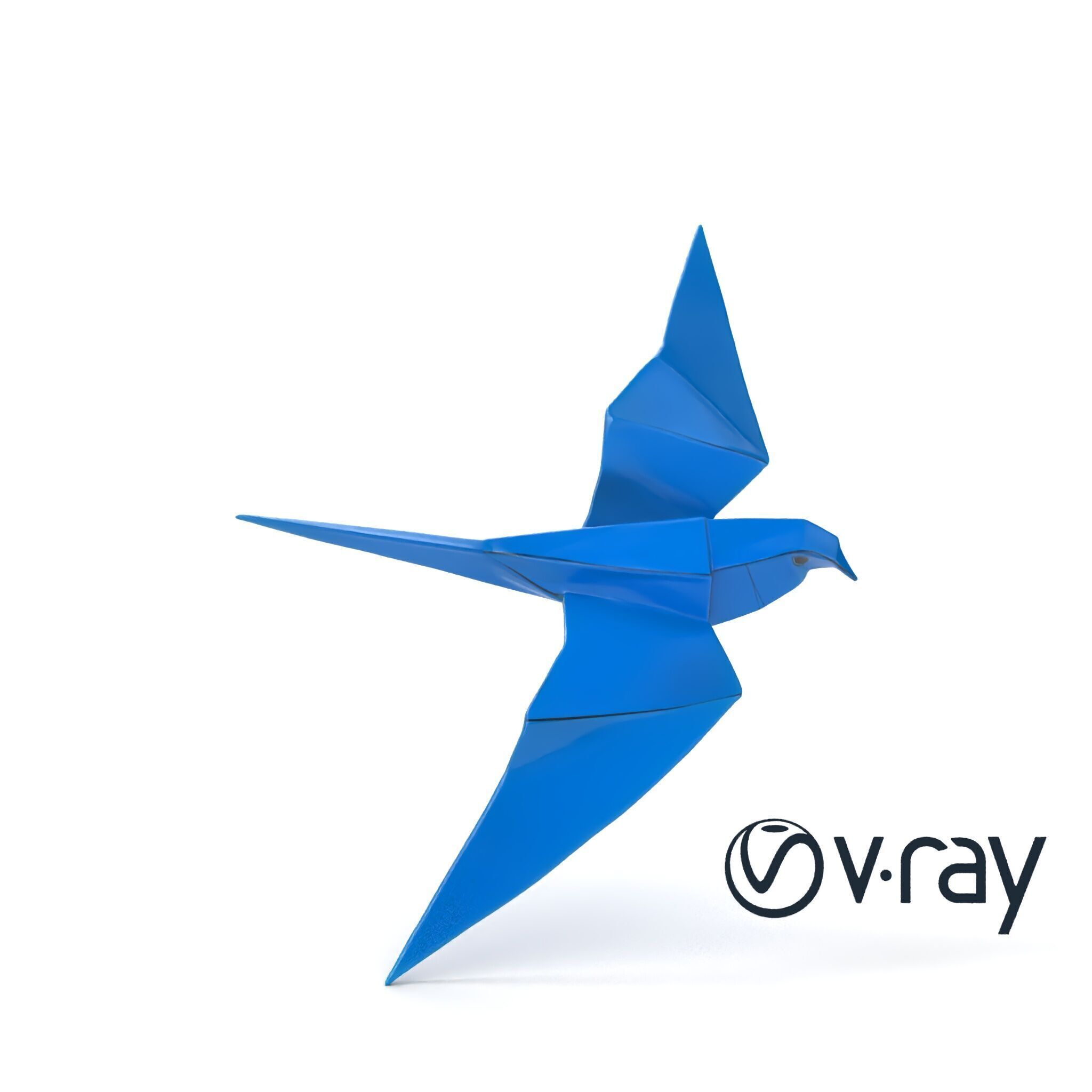 Artistic Origami Swallow 3D model pack Low-poly 3D model_22