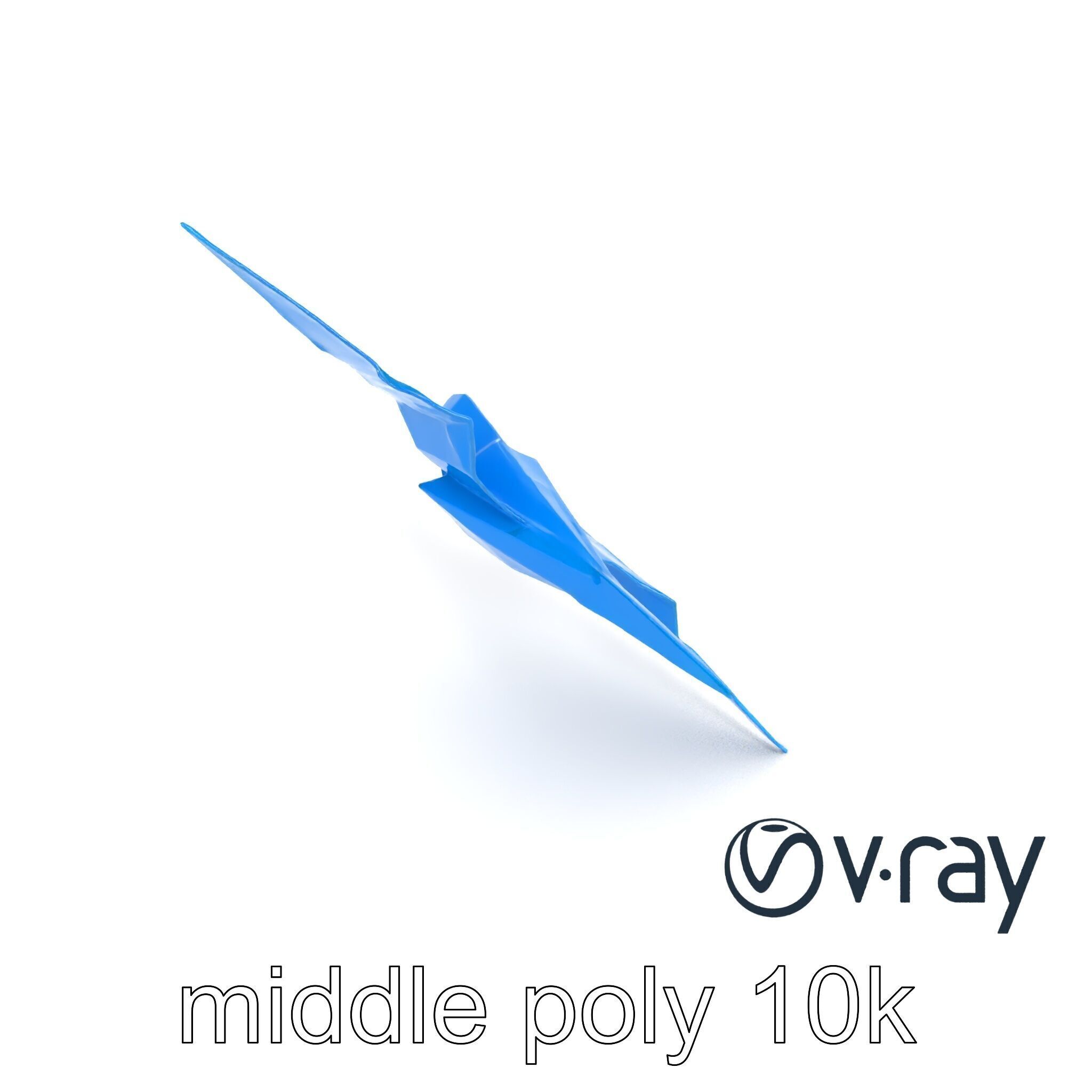 Artistic Origami Swallow 3D model pack Low-poly 3D model_7