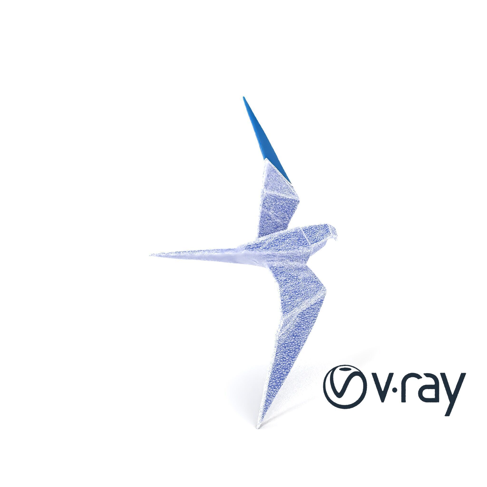 Artistic Origami Swallow 3D model pack Low-poly 3D model_9